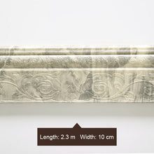 Load image into Gallery viewer, Waterproof Self-adhesive Foam Baseboard Wall Sticker 3D Embossed Waistline Floor Corner Line Skirting Board Stickers Wallpaper